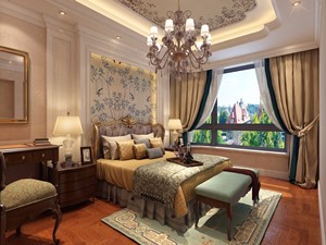 华润海中国三期美式卧室