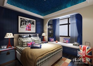 红星海美式卧室